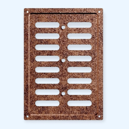 1724MER Antique copper ERA Решетка вентиляционная MER регулируемая 170х240 окраш.сталь Antique copper